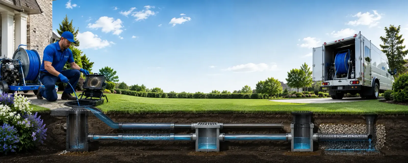 Outdoor drain cleaning information for White Earth, ND